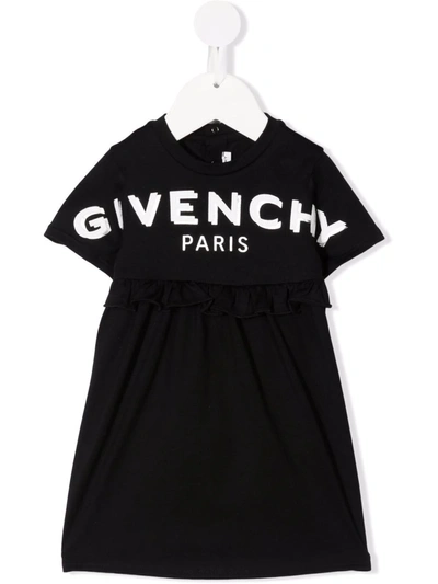 Shop Givenchy Logo-print T-shirt Dress In Black