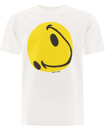 Shop Readymade "collapsed Face" T-shirt In White