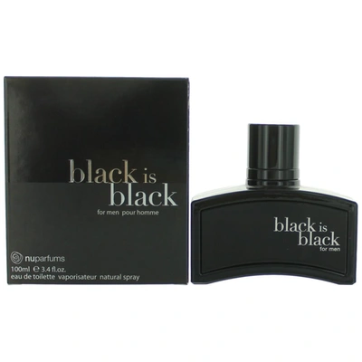 Nu Parfums Black Is Black /  Edt Spray 3.4 oz (100 Ml) (m) In Black