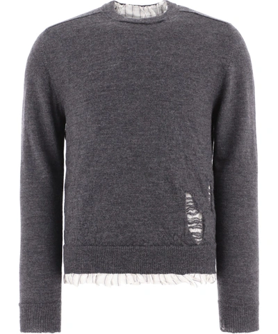 Shop Maison Margiela "anonymity Of The Lining" Sweater In Grey