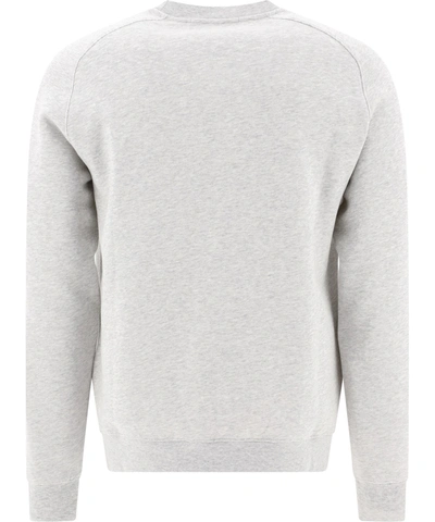 Shop Msgm "micro Logo" Sweatshirt In Grey