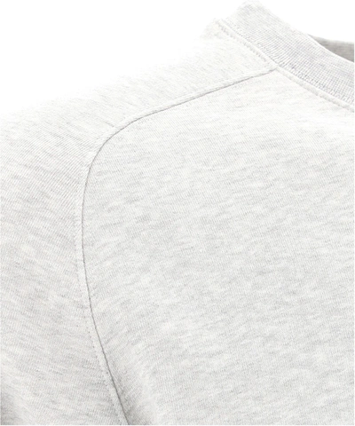 Shop Msgm "micro Logo" Sweatshirt In Grey