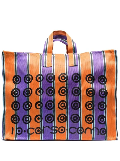 10 Corso Como Logo-print Tote Bag In Orange
