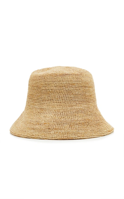 Shop Lack Of Color Inca Raffia Bucket Hat In Neutral