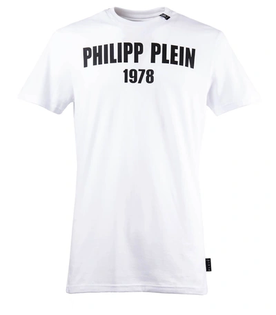 Shop Philipp Plein Ss Pp1978 White T-shirt