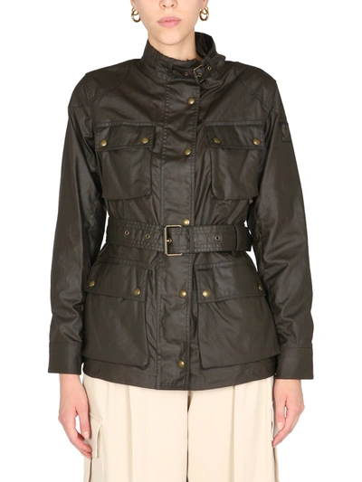 Shop Belstaff Trialmaster Jacket In Green