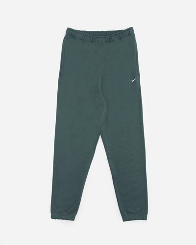 Shop Nike Nrg Solo Swoosh Fleece Pants In Green