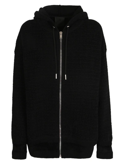 Shop Givenchy Zipped Sweatshirt In Black