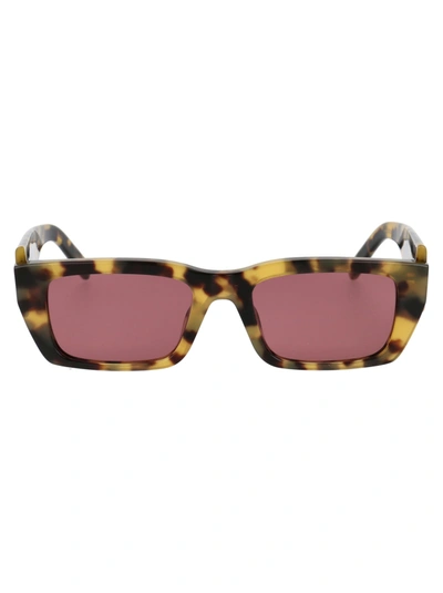 Shop Palm Angels Peri002 - Pa02 Sunglasses In 6037 Brown Purple