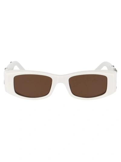 Shop Palm Angels Peri001 - Pa01 Sunglasses In 0160 White Brown