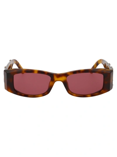 Shop Palm Angels Peri001 - Pa01 Sunglasses In 6037 Brown Purple