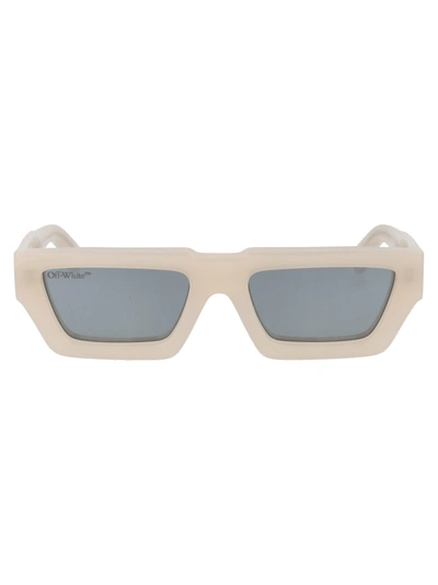 Off-White Manchester Sunglasses - Beige Silver