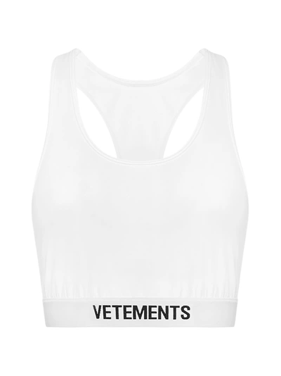 Shop Vetements Top In White White
