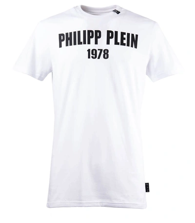 Shop Philipp Plein Ss Pp1978 White T-shirt In Bianco