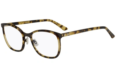 Shop Dior Demo Rectangular Ladies Eyeglasses Monta42 0fwi 52 In Brown