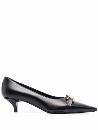 Shop Givenchy Curb Chain-detail Pointed-toe Pumps In Black