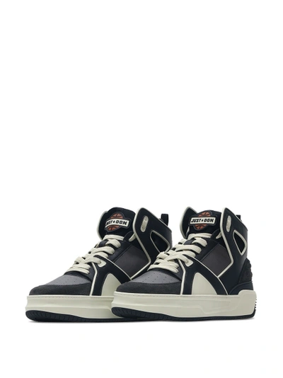 Shop Just Don Bsktbl Jd1 High-top Sneakers Black And White