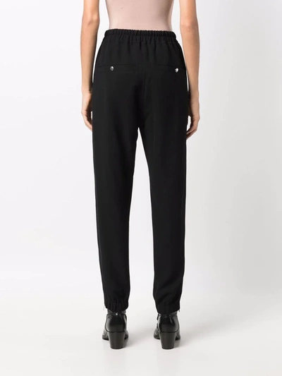 Shop Rick Owens Drawstring Track Pants In Black