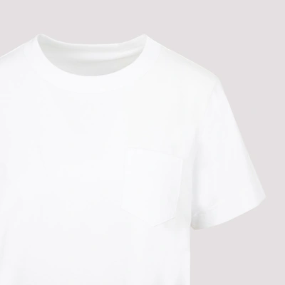 Shop Sacai Cotton T-shirt Tshirt In White