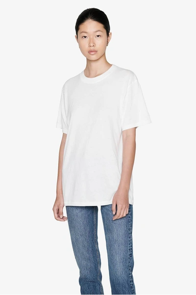 Shop Anine Bing Lili Tee In Burnout In White