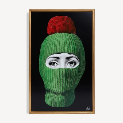 Shop Fornasetti Panel Lux Gstaad In Green/red/black