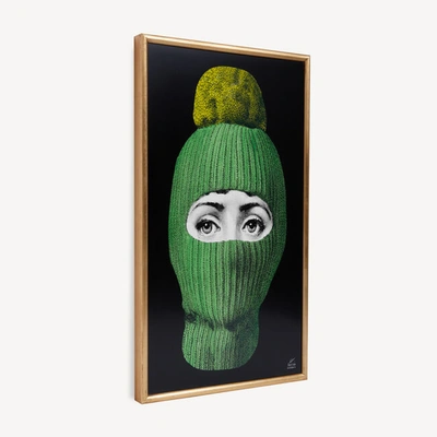 Shop Fornasetti Panel Lux Gstaad In Green/yellow/black