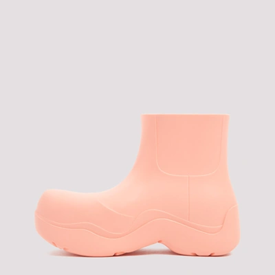 Shop Bottega Veneta Paddle Plastic Boots Shoes In Pink &amp; Purple