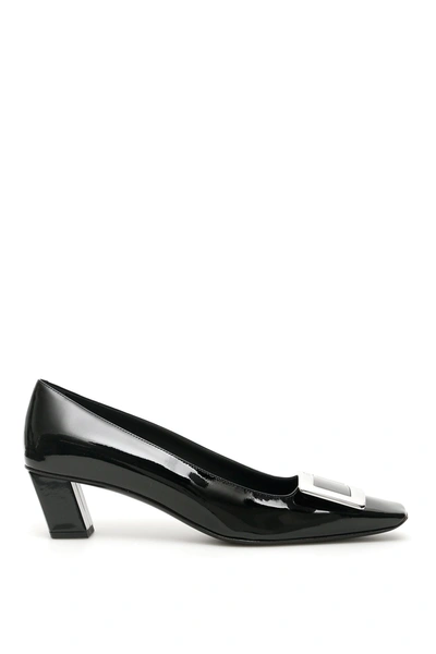 Shop Roger Vivier Belle Vivier Buckle Pumps In Black