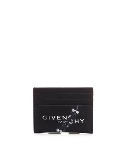 Shop Givenchy Logo Card Holder In Black