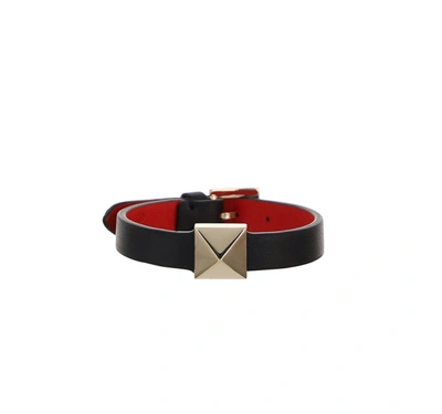 Shop Valentino Garavani Rockstud Buckled Bracelet In Multi