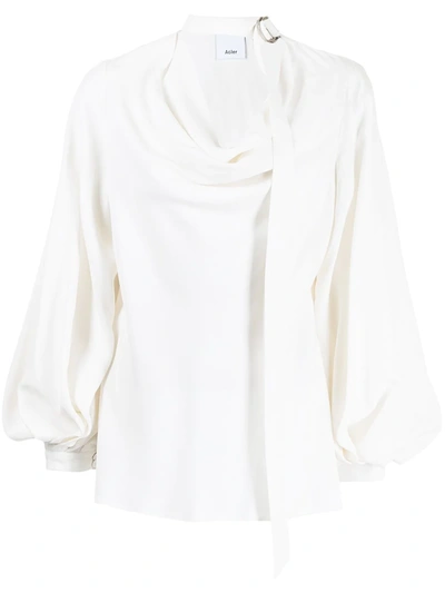 Shop Acler Daleside Blouse In Weiss