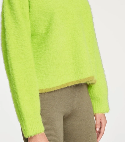 Shop Jacquemus Le Polo Neve Polo Sweater In Green