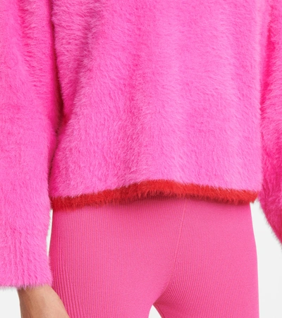 Shop Jacquemus Le Polo Neve Polo Sweater In Pink