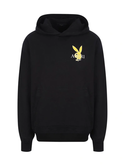 Shop Amiri Playboy Cover Bunny Hoodie In Black