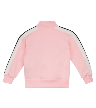 Shop Palm Angels Logo Track Jacket In Pink