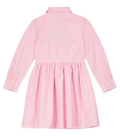 Shop Polo Ralph Lauren Cotton Poplin Shirt Dress In Pink