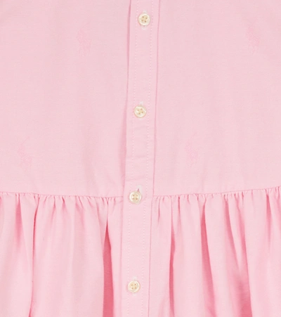 Shop Polo Ralph Lauren Cotton Poplin Shirt Dress In Pink