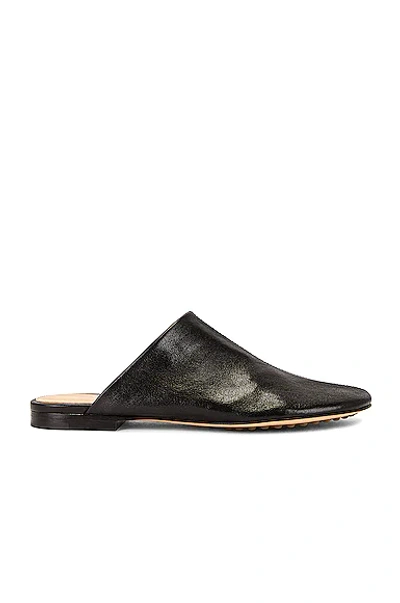 Bottega Veneta Dot Sock Leather Slippers In Black