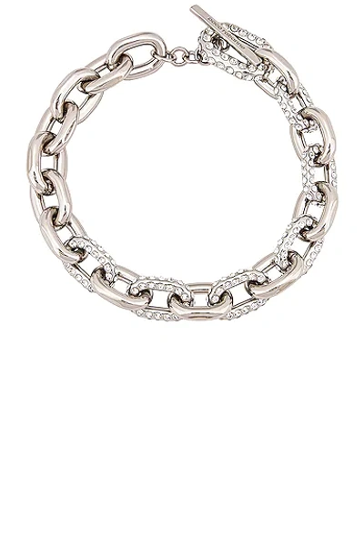 Shop Paco Rabanne Xl Link Necklace In Silver