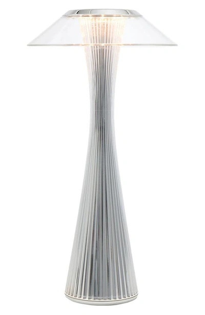 Shop Kartell Space Outdoor Table Lamp In Chrome