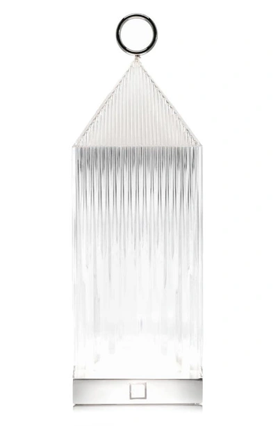 Shop Kartell Lantern Rechargeable Lamp In Crystal