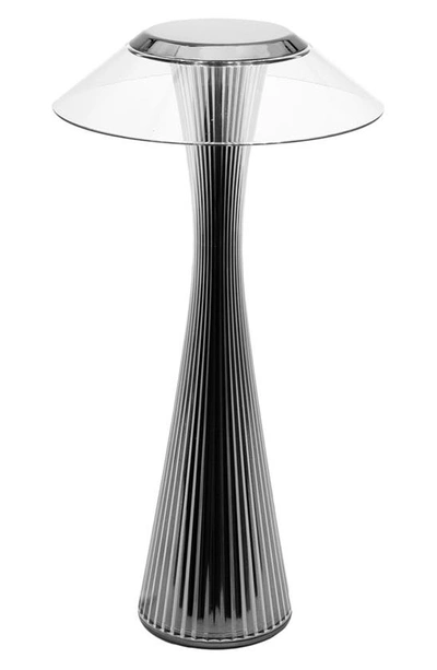 Shop Kartell Space Rechargeable Battery Table Lamp In Titanium