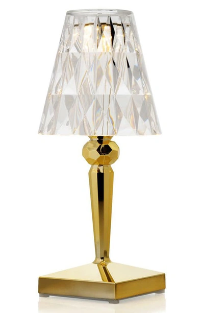 Shop Kartell Rechargeable Battery Lamp In Gold