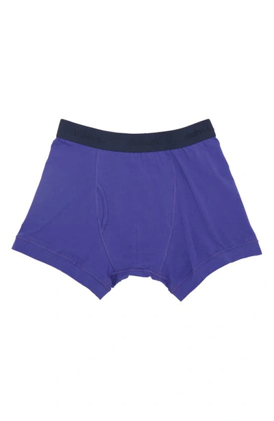 Shop Druthers Everyday Organic Cotton Blend Boxer Briefs In Royal Blue