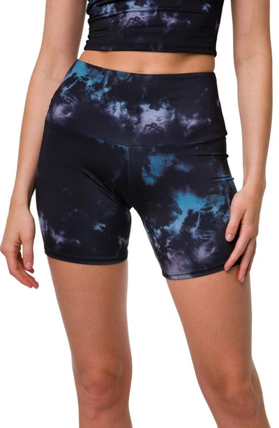 Shop Onzie High Waist Bike Shorts In Night Swim