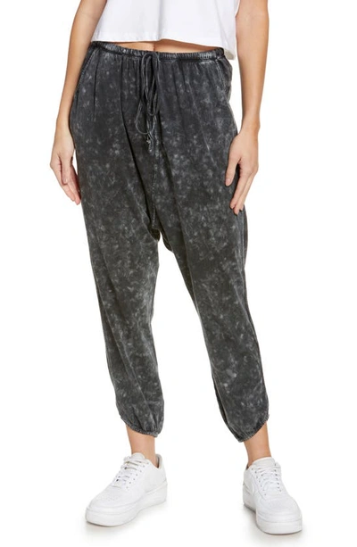 Shop Free People Early Night Joggers In Washed Black