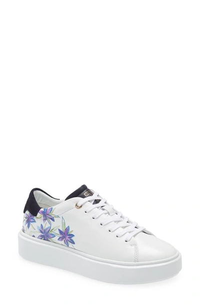 Ted Baker Womens White Faithh Leather Trainers 6 | ModeSens