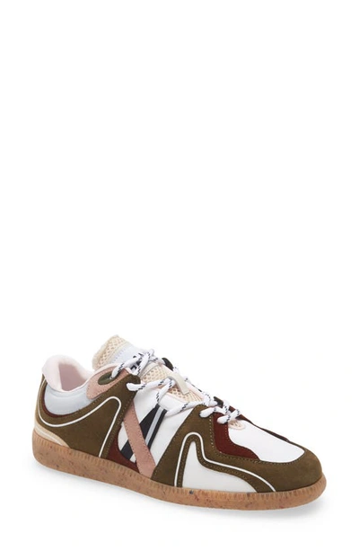 Shop Ganni Sporty Mix Retro Sneaker In Kalamata