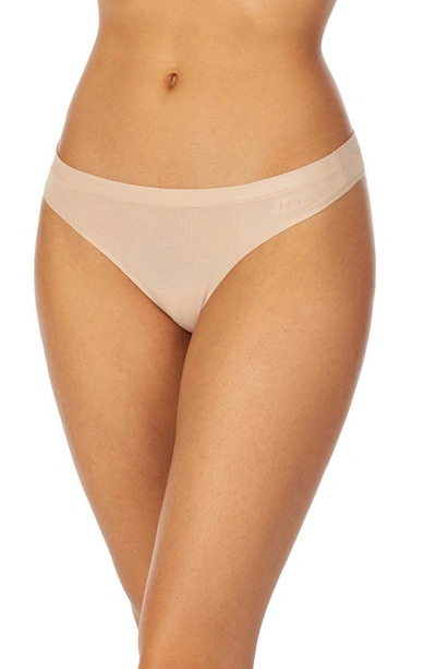 Shop Dkny Stretch Modal Thong In Cashmere