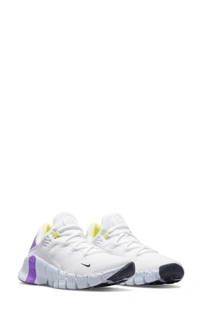 Shop Nike Free Metcon 4 Training Shoe In White/ Pure Platinum